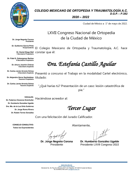 Certificado de Especialista